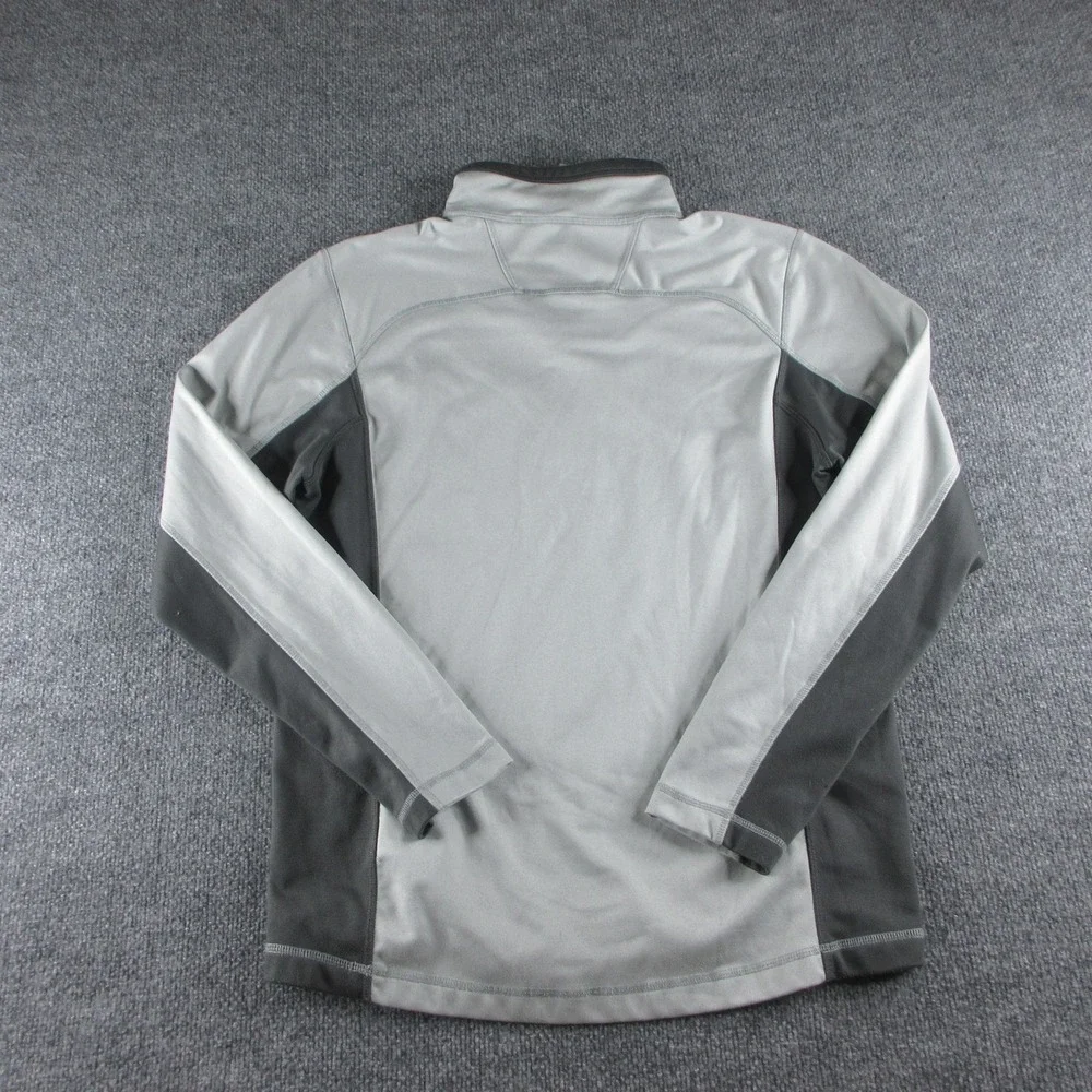 The North Face‎ Jacket Mens Medium Gray Fleece 1/4 Zip Pullover Fleece Outdoors